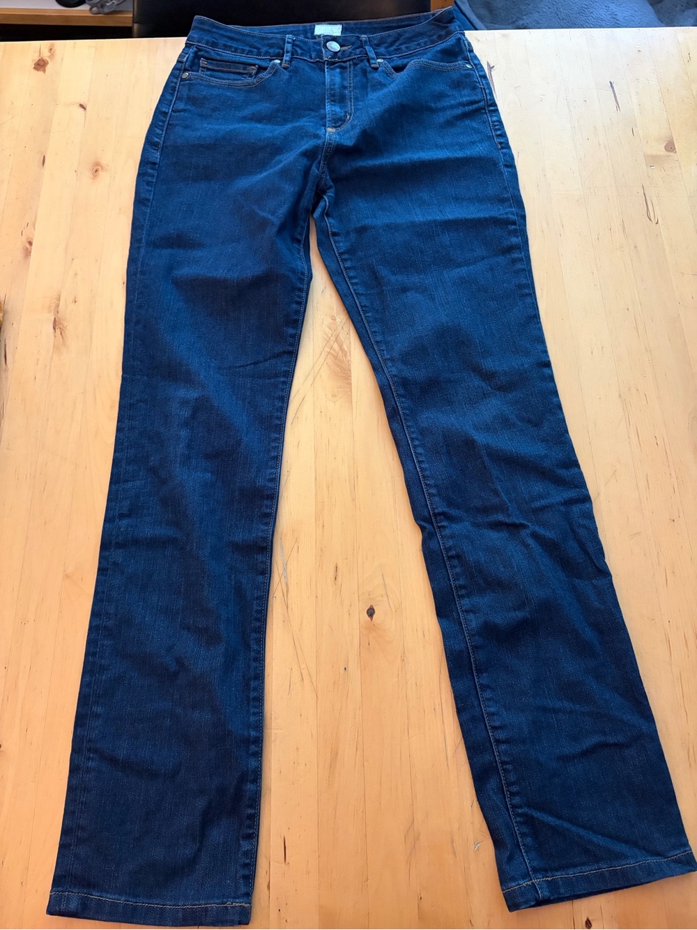 ANN MASHBURN Dark Blue Boot-Cut Jeans